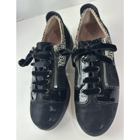 BeautiFeel Women's Lace Up Sneakers Animal Print Shoes Size 38 US 7 - 7.5 - Picture 6 of 12